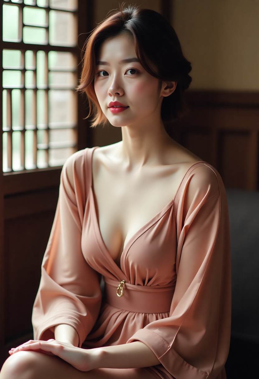 复古红棕色系女生头像合集